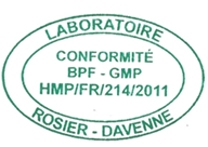 Certificat Laboratoire Rosier Davenne